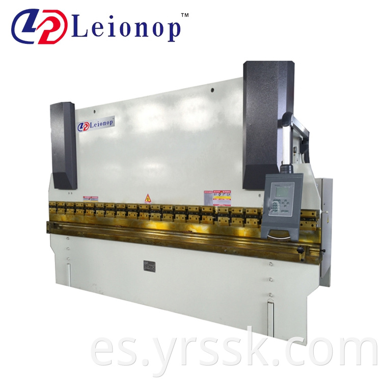 WC67Y125T2500 mm Hoja de acero inoxidable CNC Presion Break Manual Press Brazo